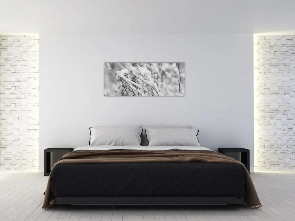 Tablou - Ramuri înzăpezite (120x50 cm)