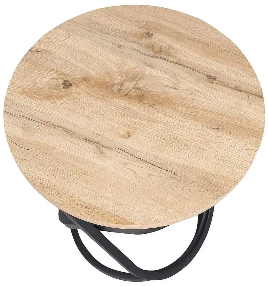 Măsuță de cafea Eos III, stejar artisan / negru