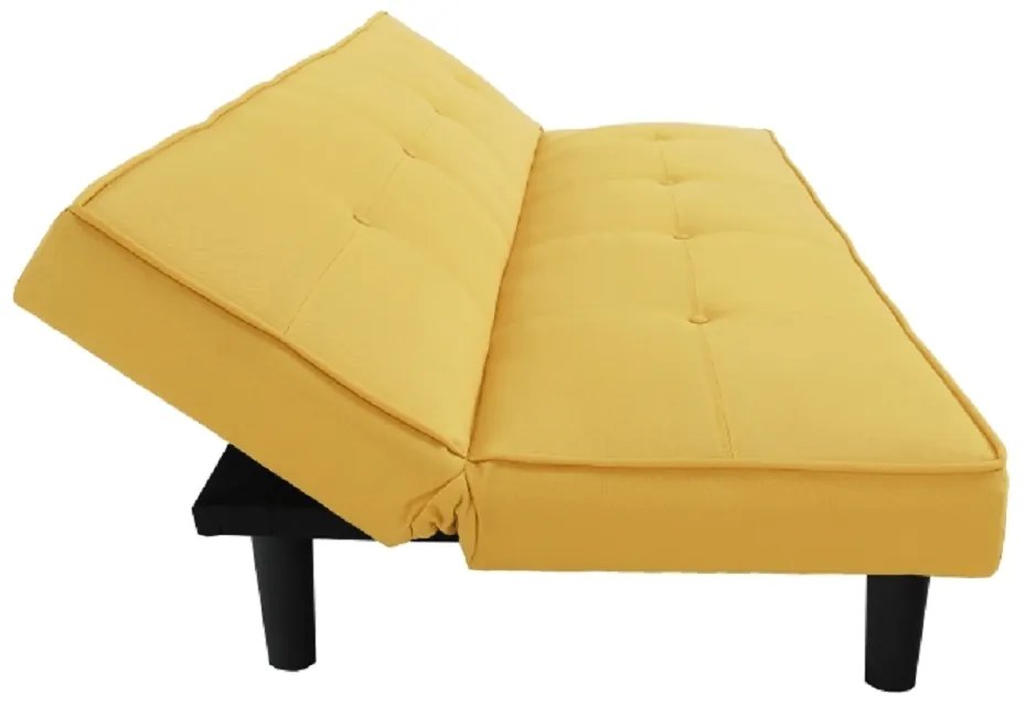 Canapea extensibilă, muştar/negru, ZELDA NEW