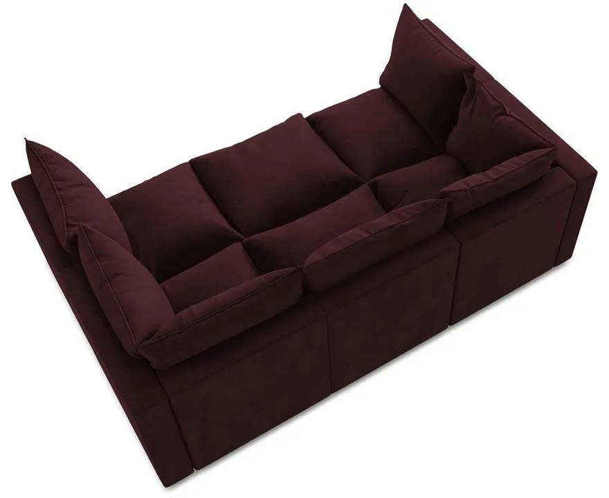 Canapea burgundy 255 cm Manao – Makamii