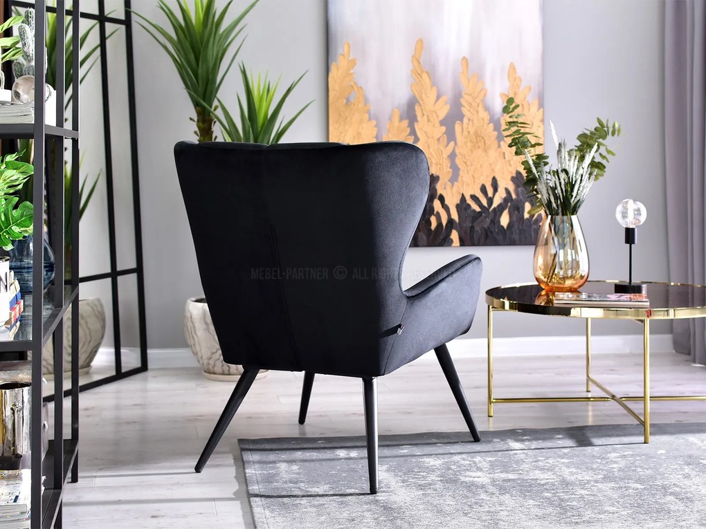 Fotoliu Kikino (negru). Promo -25%. 1110122