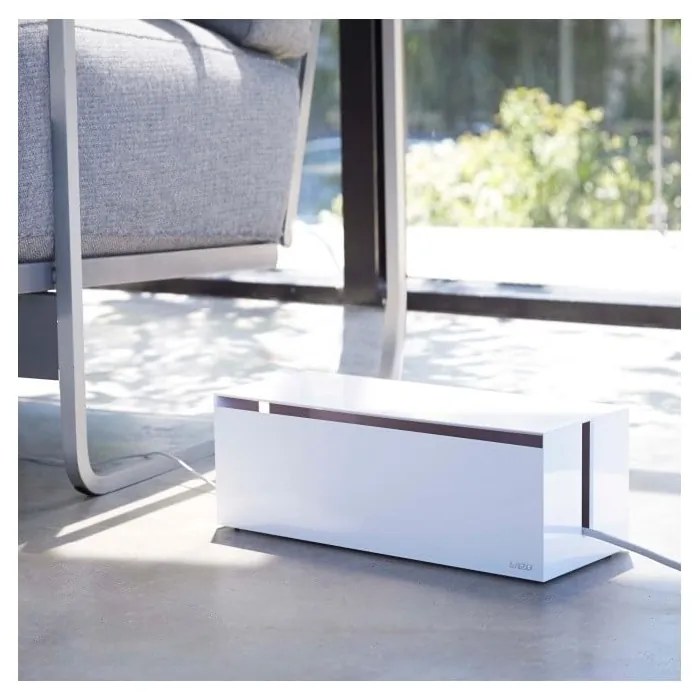 Cutie pentru încărcătoare și cabluri YAMAZAKI Web Cable Box, alb