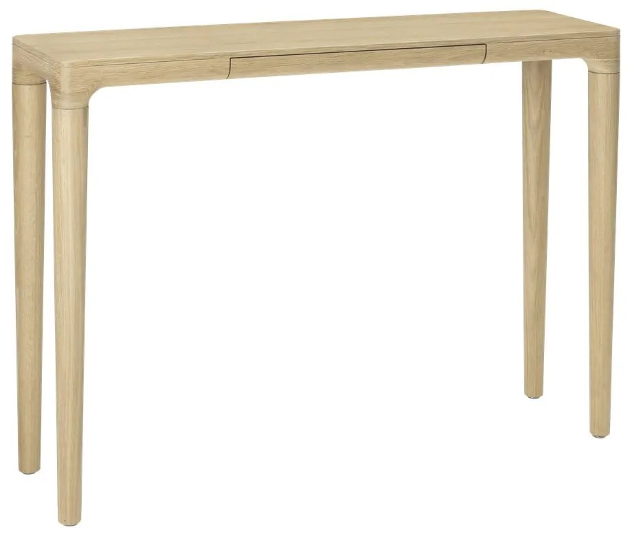 Masă consolă în culoare naturală din lemn masiv de stejar 12x110 cm Heart'n'Soul – UMAGE
