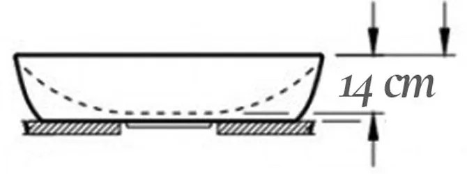 Lavoar pe blat alb lucios 56 cm, oval, Fluminia Tisa