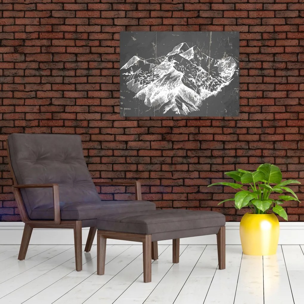Tablou - Ilustrație de munți (70x50 cm)
