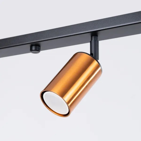 Spot Sollux SL.1379 WINX 4xGU10/10W/230V negru/cupru