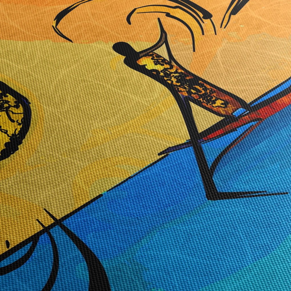 Tablou cu pictură străveche (120x50 cm)