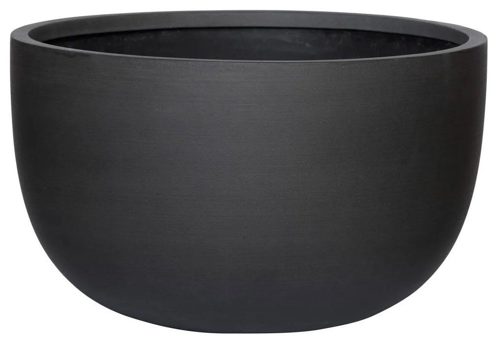 Ghiveci Sunny, culoare vulcan black, mai multe dimensiuni - PotteryPots Mărime: M - v. 21 cm, ⌀ 35 cm