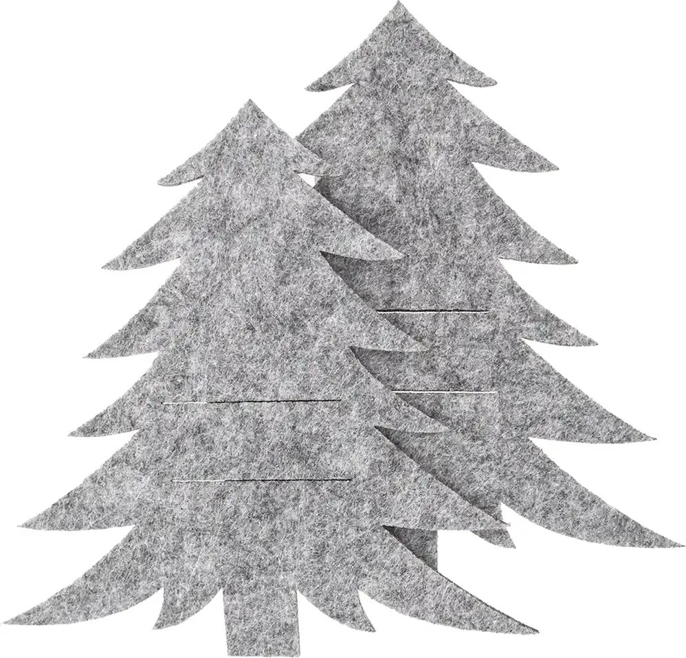 Orion Pungă pentru tacâmuri Stromek gri, 18 x 18cm, set de 2 bucăți