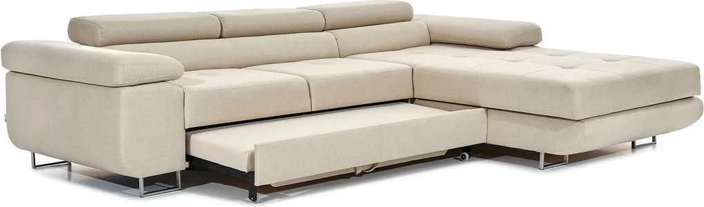 Colțar lemn masiv Extensibil Celis Ladă Depozitare Personalizabil, 289 × 203 × 85 cm - Monolith 48, Dreapta