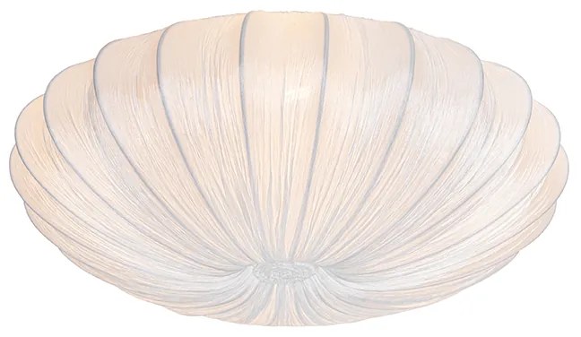 Plafoniera de design albă din mătase 60 cm cu 5 lumini - Plu