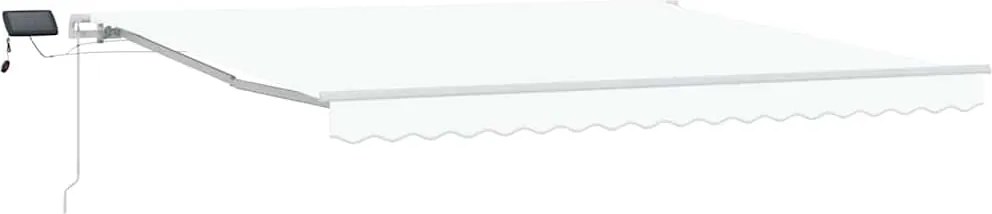 vidaXL Cortina Retractabilă Alb 400 × 300 cm Material textil și oțel