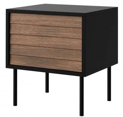 Set 2 noptiere Hermano (Negru + Nuc warnia) . 1105888