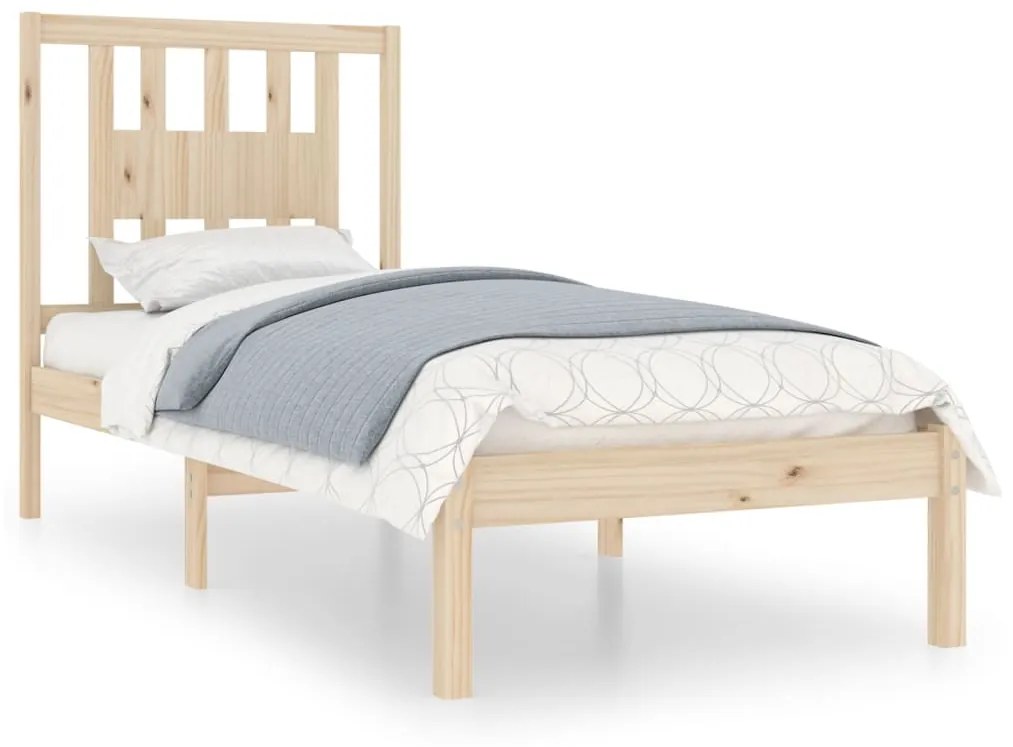 3104028 vidaXL Cadru de pat single, 90x190 cm, lemn masiv