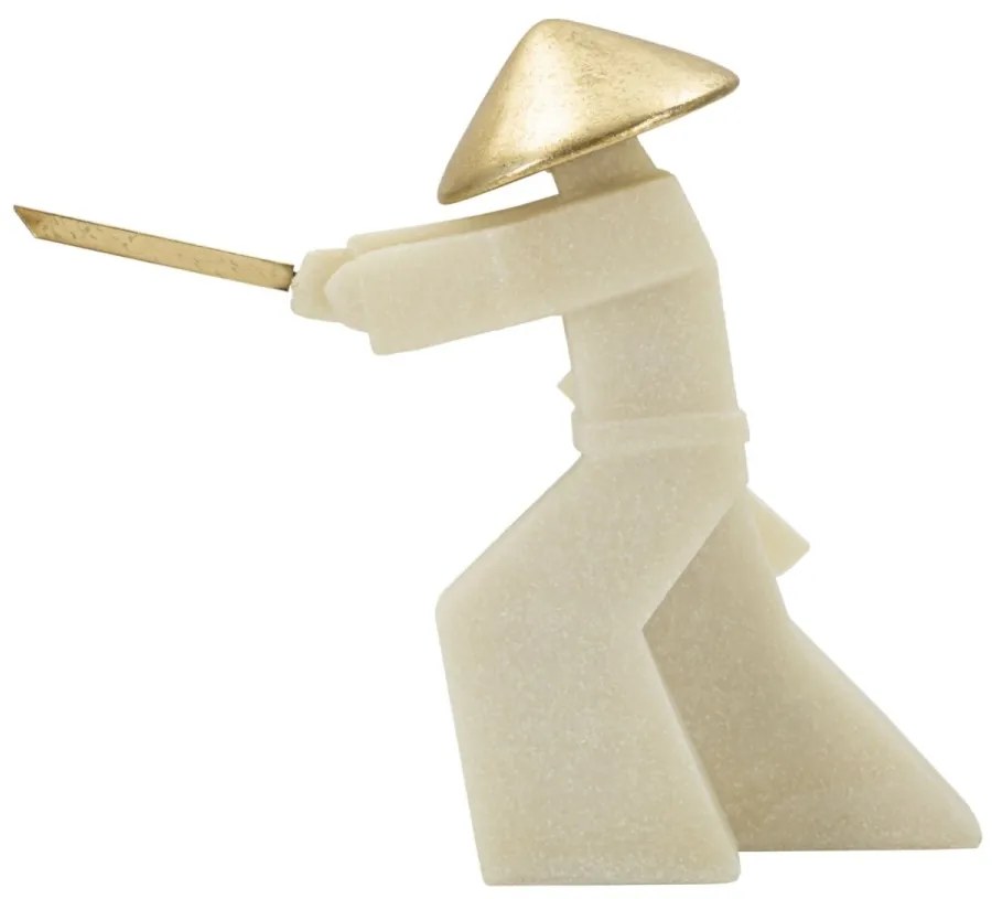 Decorațiune Samurai Toku Quarzy, 34X12X30 cm, Mauro Ferretti
