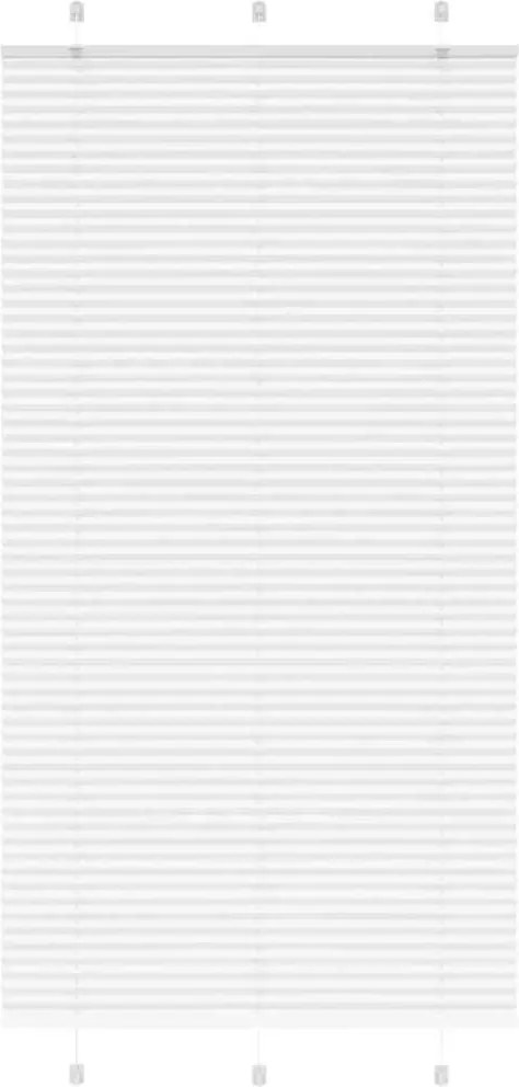 vidaXL Jaluzea plisată alb 105x200 cm Lățime țesătură 104,4 cm