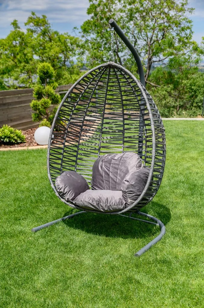 OFERTA Scaun suspendat gri deschis fara suport NARS II. calitate