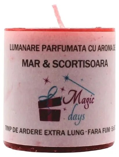 Lumânare parfumată Magic Days măr &amp; scorțișoară 5cm