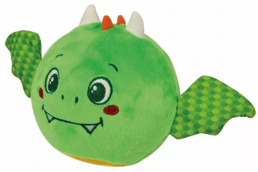 Animale Finley Figurină minge pluș dragon, zornăitoare bebeluș Clementoni