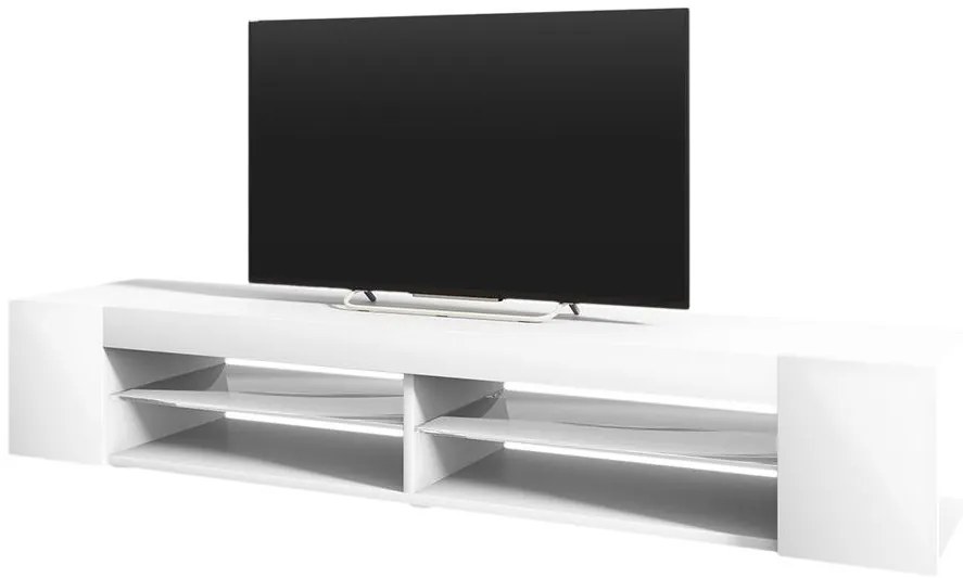 Masă TV Monty 180 (cu iluminat) (alb). 1098623