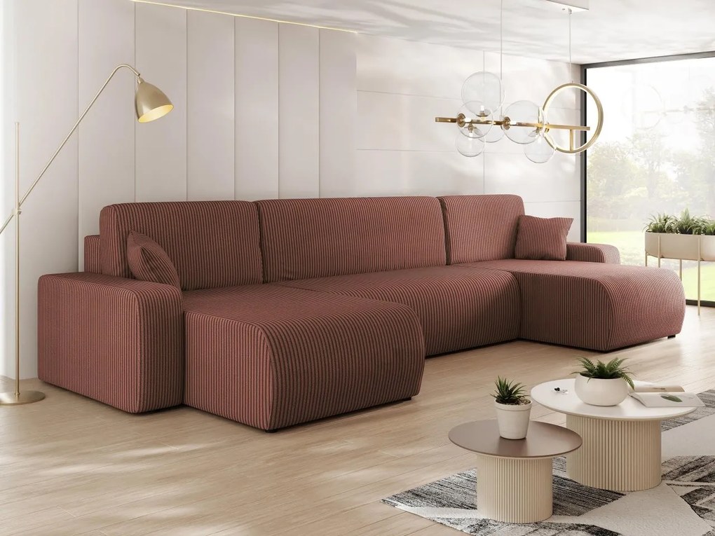 Colțar în formă de U Euston U S (teracotă) (cu sp. depozitare). Promo -17%. 1104894
