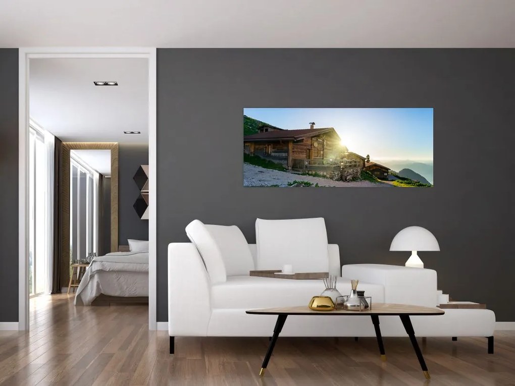 Tablou - Dimineața în Alpi Tirol (120x50 cm)