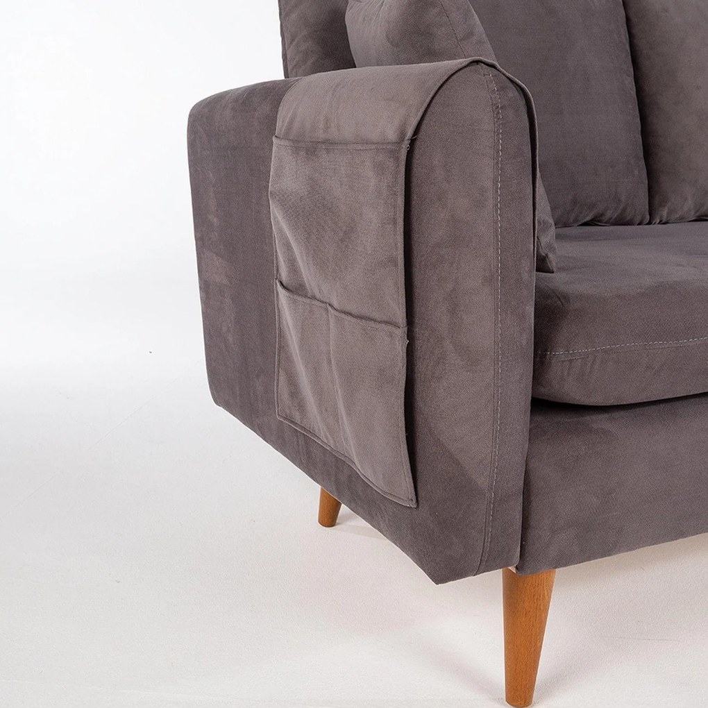 Canapea Fixa cu 3 locuri Eftal, 215 x 91 x 85 cm