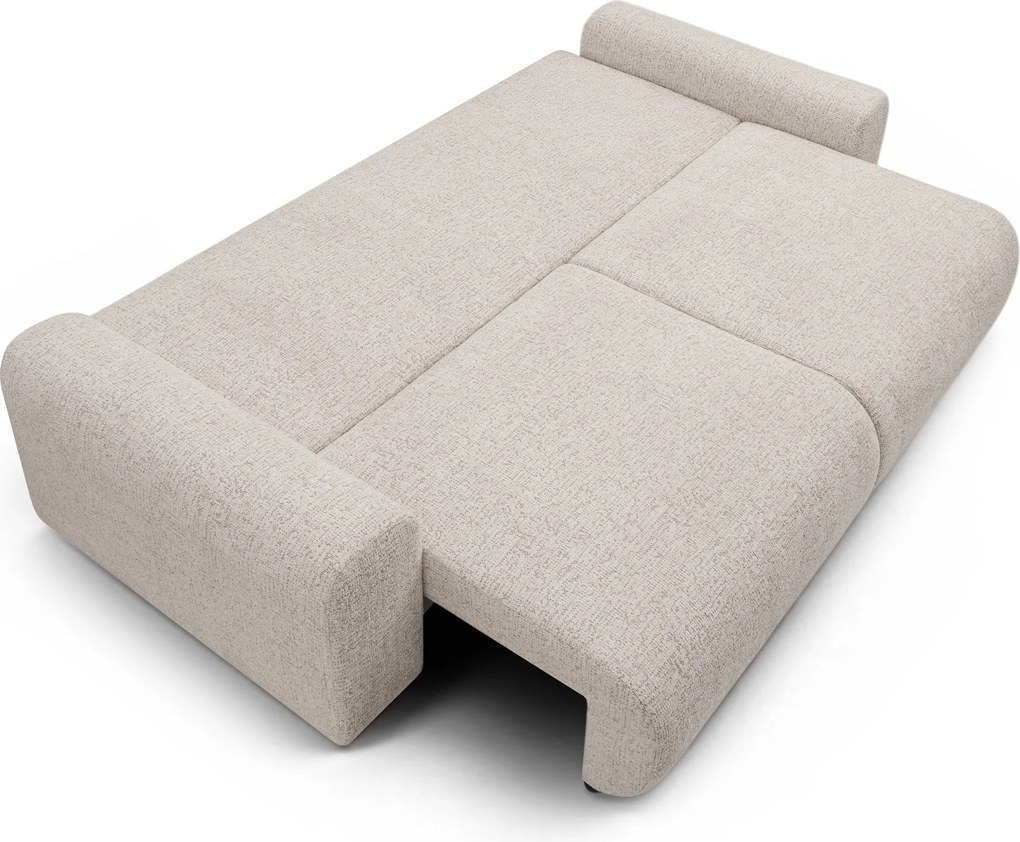 Canapea extensibilă Velamo - chenille bej deschis Bella 05