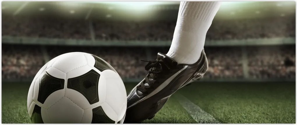 Tablou - Minge de fotbal (120x50 cm)
