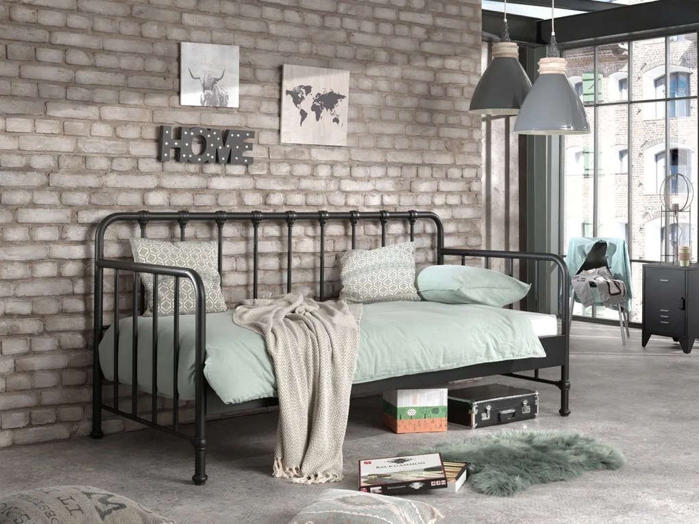Pat copii tip cabină 90×200 cm – loc sigur de somn și joacă – gamă Bronxx – Vipack