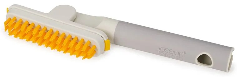 Perie pentru faianta si gresie Joseph Joseph CleanTech 6500022, 31 cm, Orificiu de agatat, Gri/Galben