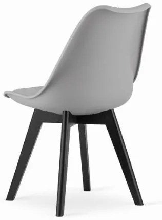 Scaun de sufragerie gri stil scandinav Dark-Basic