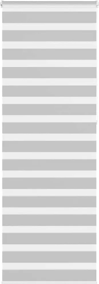 vidaXL Jaluzea tip zebra gri deschis lățime țesătură 85,9 cm poliester