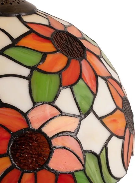 BRILAGI - Lampă de masă Tiffany din vitralii SUNFLOWER 1xE27/60W/230V + 1xE14/40W
