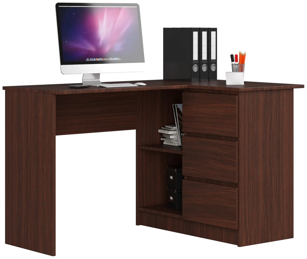 Masă PC de colț Bodhi (wenge) (D). 1068795