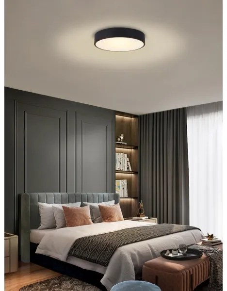 Immax NEO 07201L-LED Plafonieră dimabilă RONDATE 28W/230V negru Tuya+DO