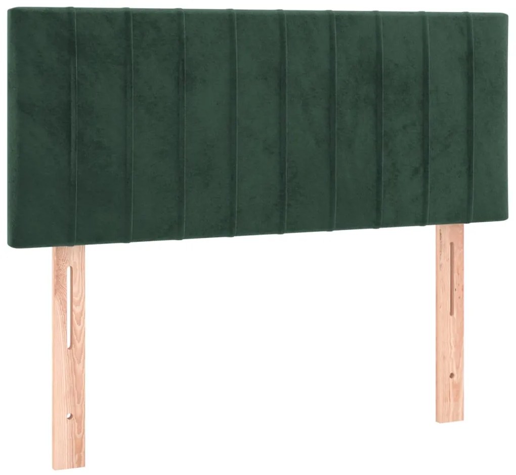 Tablie de pat cu LED, verde inchis, 90x5x78 88 cm, catifea 1, Verde inchis, 90 x 5 x 78 88 cm