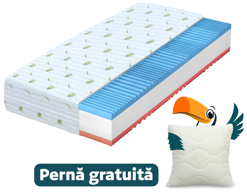 Saltea din spumă Carolina 120x200 Înălțime: 21 cm