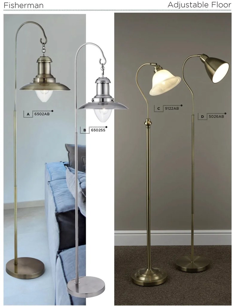 Lampadar / Lampa de podea stil clasic Fisherman EU6502AB SRT