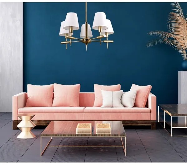 ITALUX MD38482-5 - Lustră pe tijă BALTER 5xE14/40W/230V