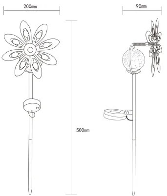 Corp de iluminat LED solar Globo 36576 LED/0,02W/3V IP44