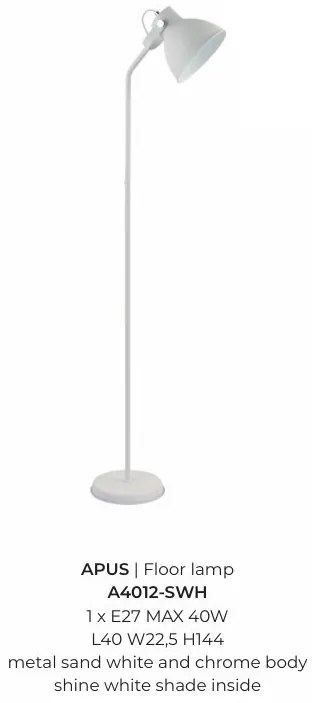Lampadar, Lampa de podea APUS alb