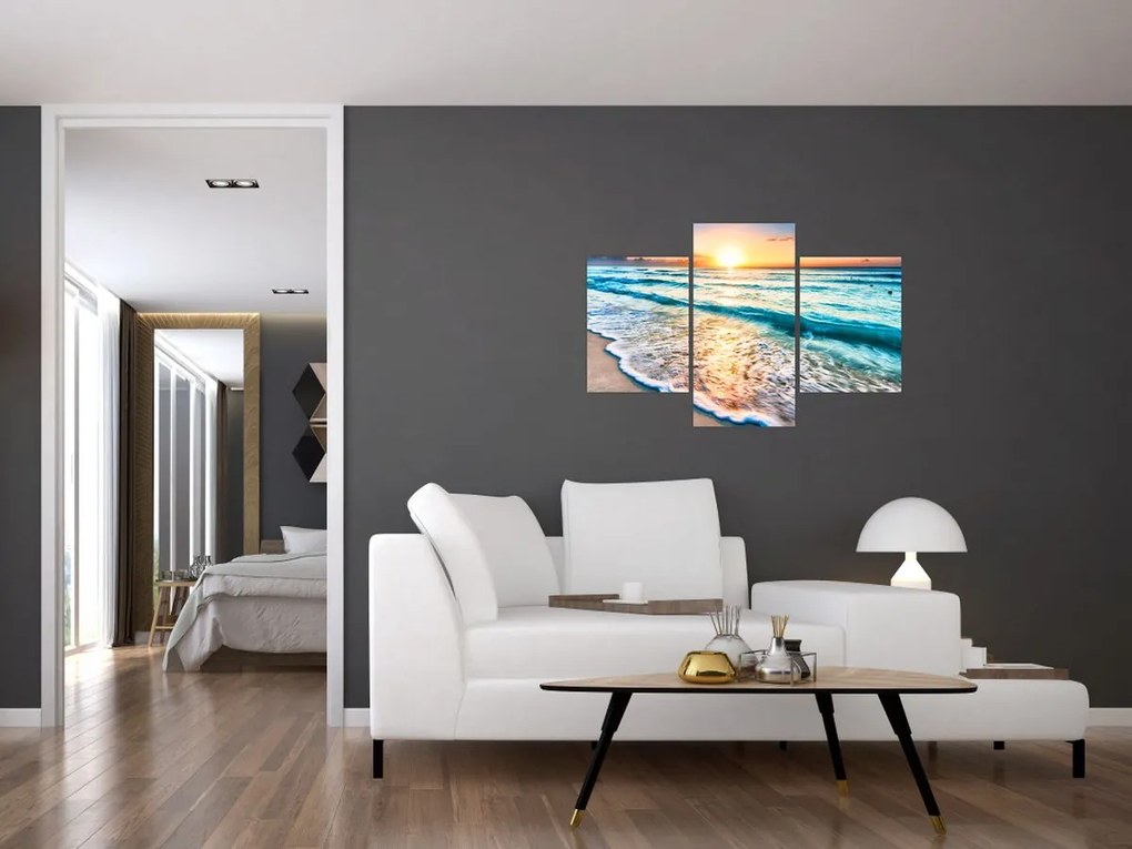 Tablou - Plaja de la mare (90x60 cm)