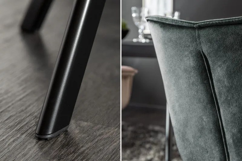 Scaun pivotant The Dutch Comfort, catifea verde inchis