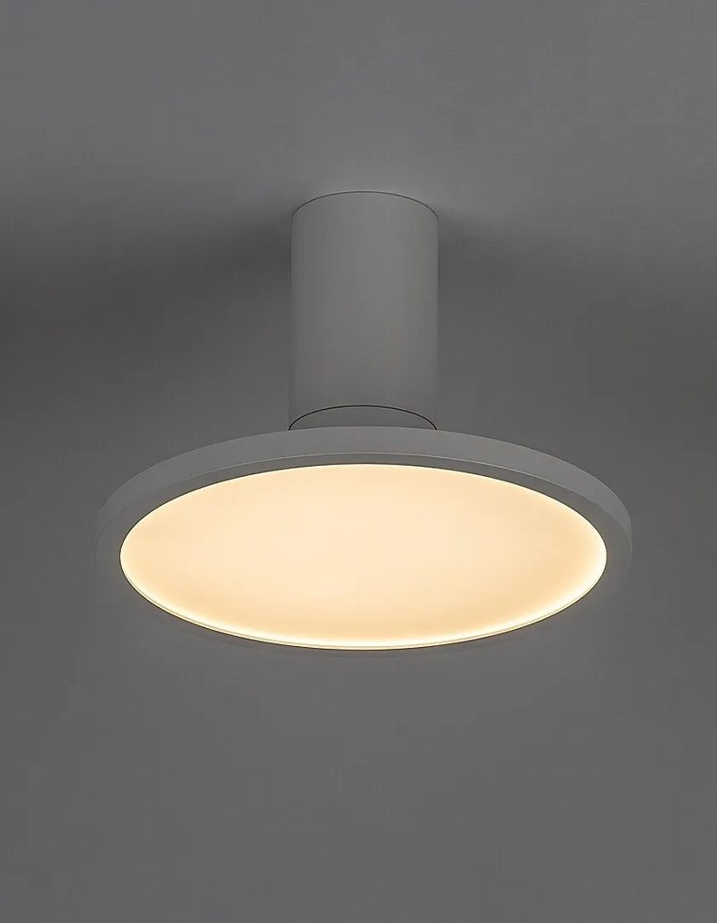 Plafoniera LED din metal alb reglabila Ovidia