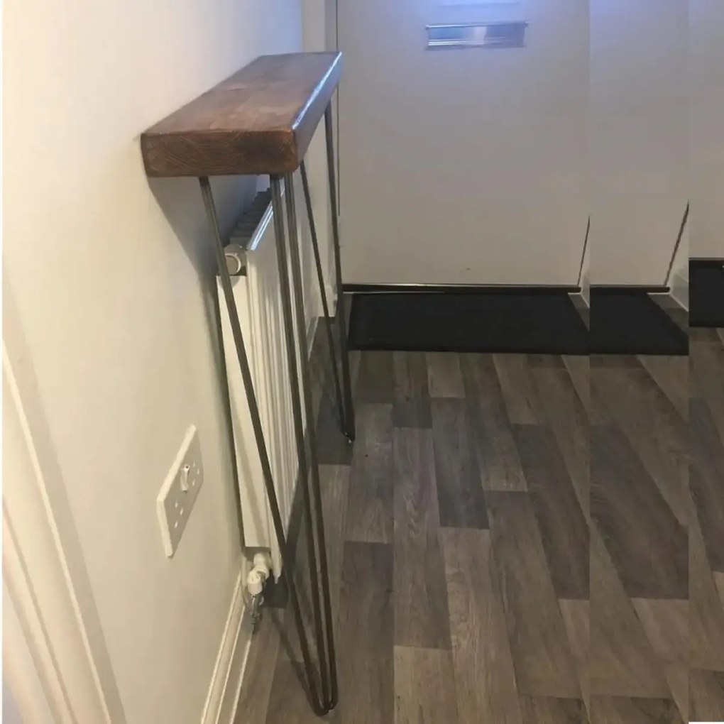 Masuta hol intrare, suport calorifer, seria A-620,lemn, Homs, 130 x 20 x 85cm,30437