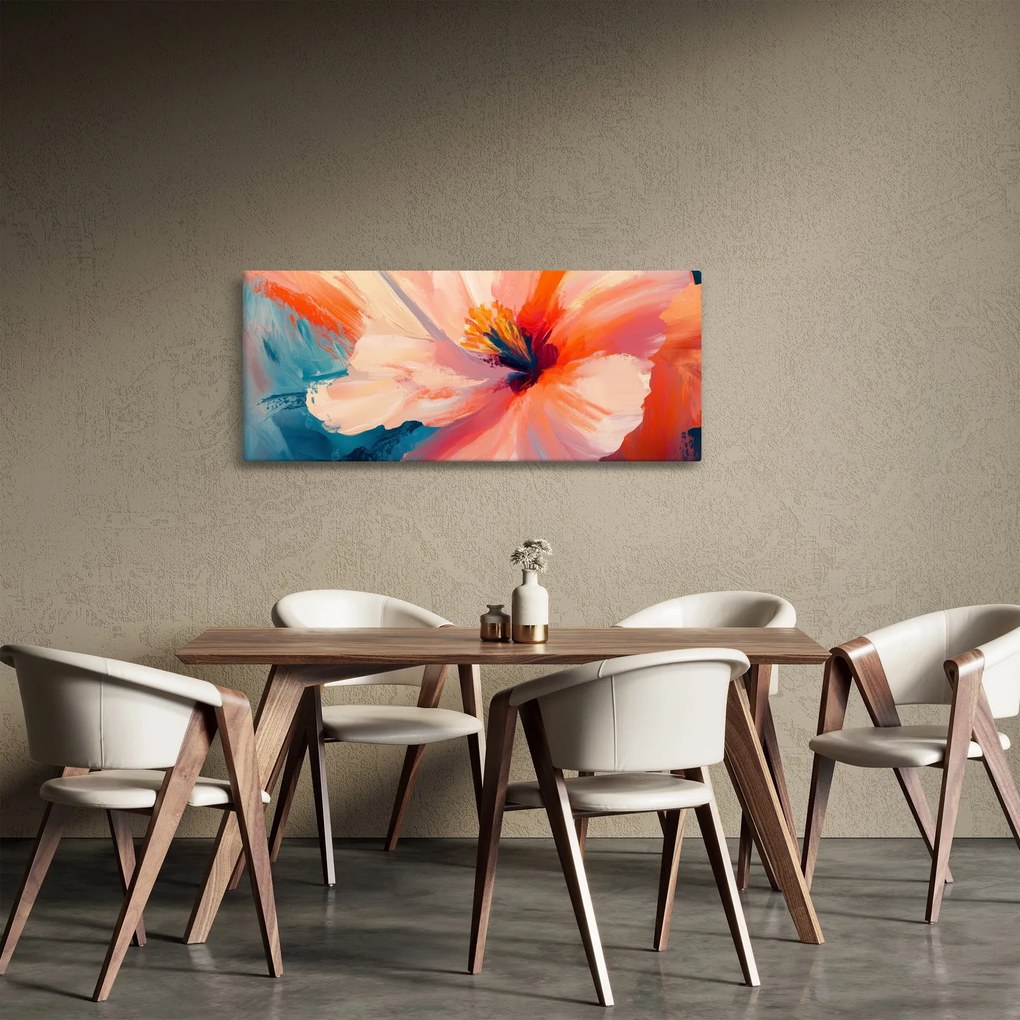 Tablou - Floare pictată (120x50 cm)
