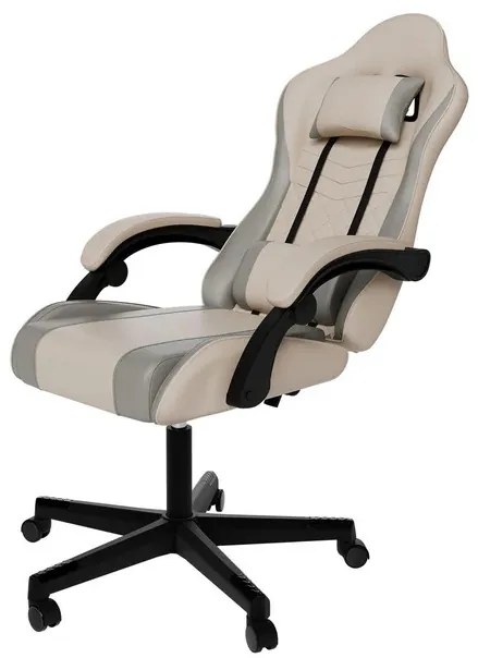 Juskys Scaun de birou HyperSeat - bej/gri