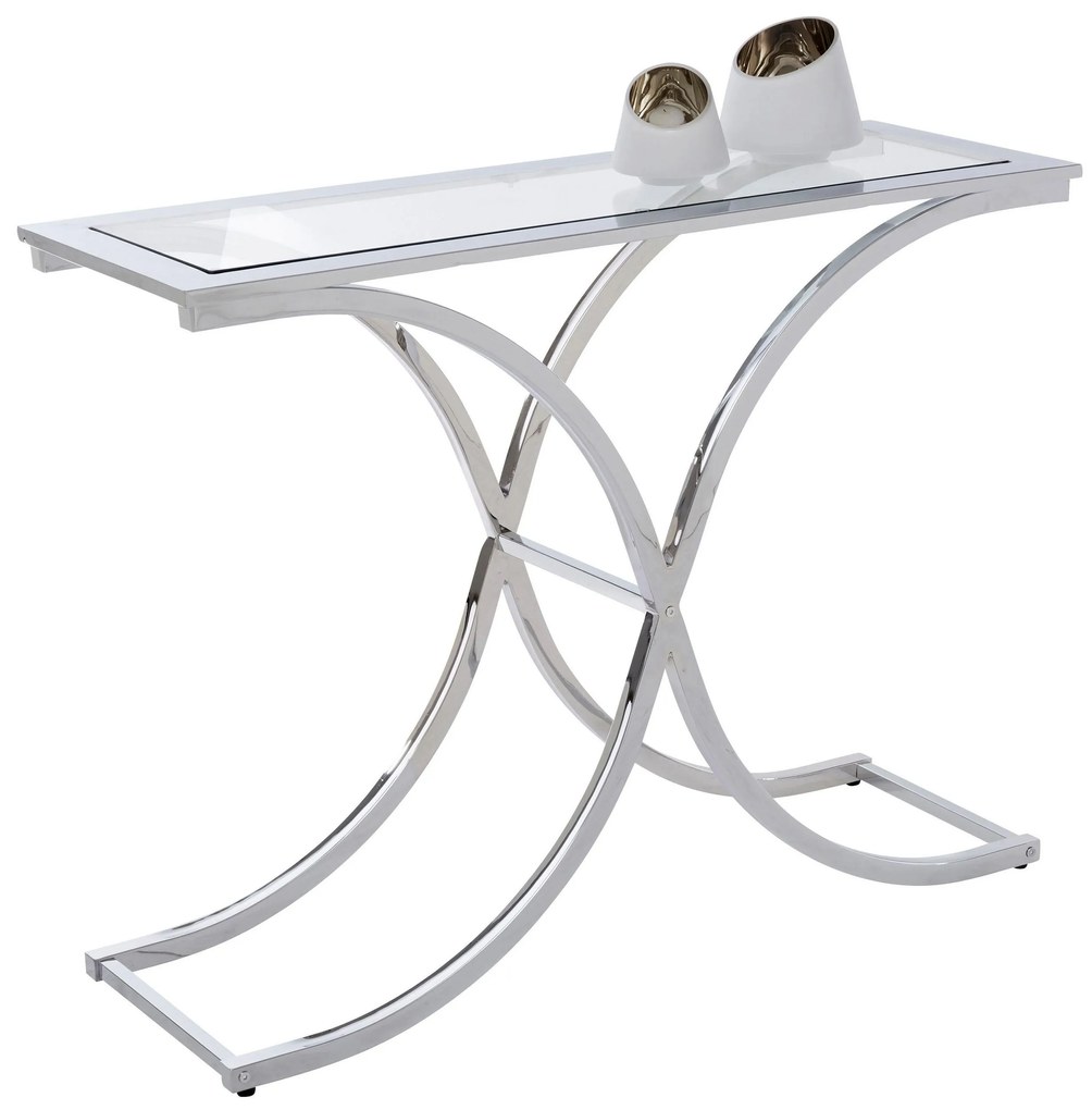 Consola Ballum argintie 100/35/76 cm