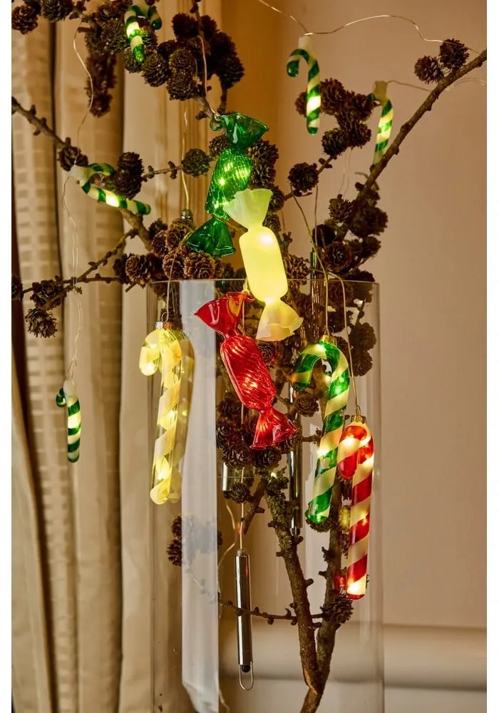 Decorațiune luminoasă de Crăciun verde suspendată ø 1,5 cm Hannah – Sirius